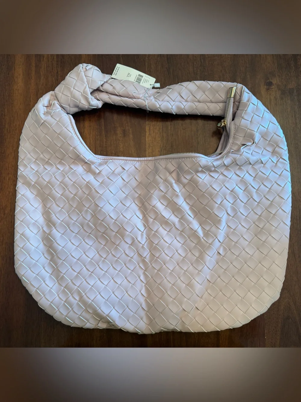RARE Anthropologie Melie Bianco Brigitte Large Woven Hobo Bag Lilac NWT